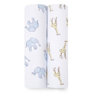 essentials cotton muslin swaddle blanket 2 pack