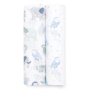 essentials cotton muslin swaddle blanket 2 pack