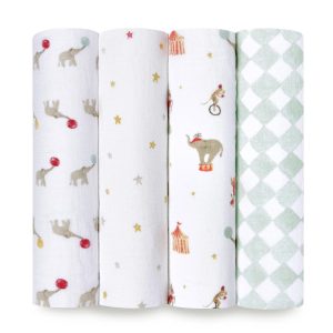 essentials cotton muslin swaddle blanket 4 pack