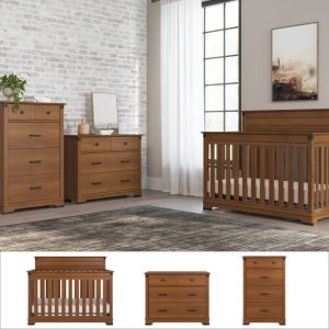 Redmond 3 Piece Nursery Set with Crib. Dresser and Chest